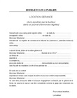 Modèle d'annonce d'un contrat de gérance